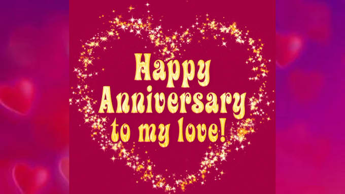 create customized happy birthday anniversary greetings video