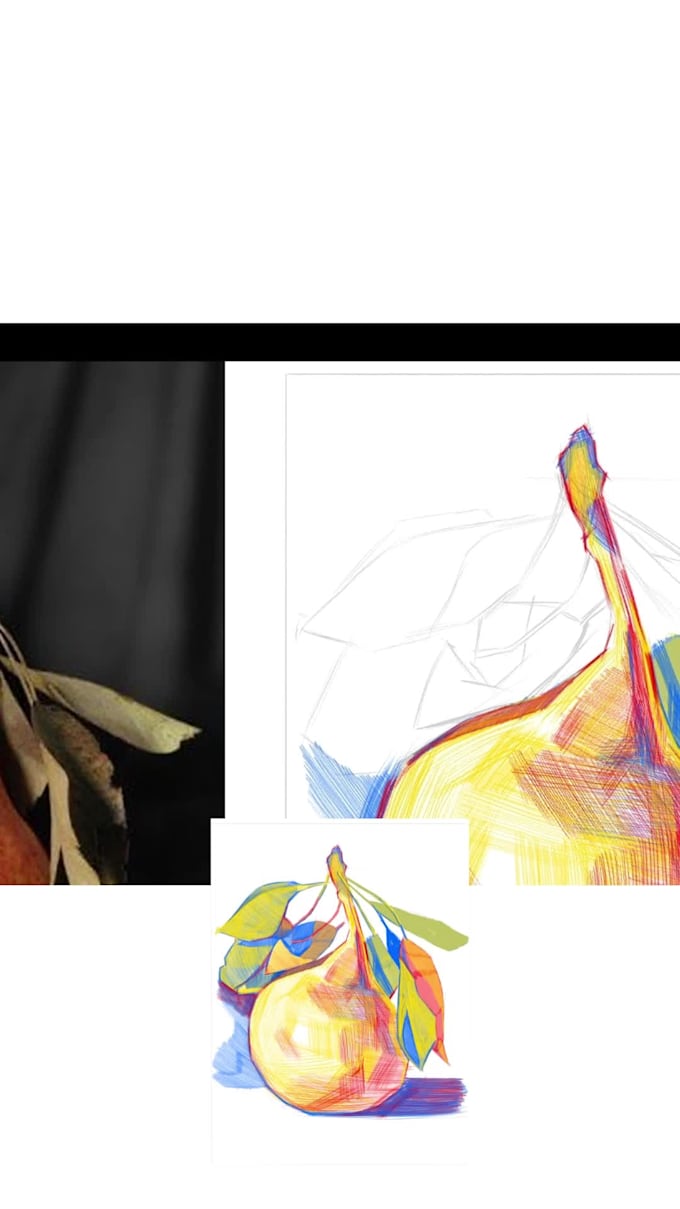 paint illustration in basic colours