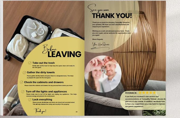 make a custom welcome book for your airbnb guests