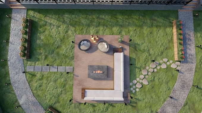 realistic landscape renders and 3d modeling