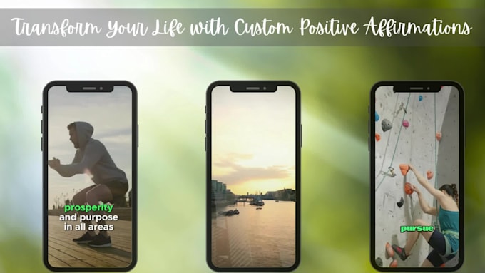 create affirmation and guided meditation videos for youtube