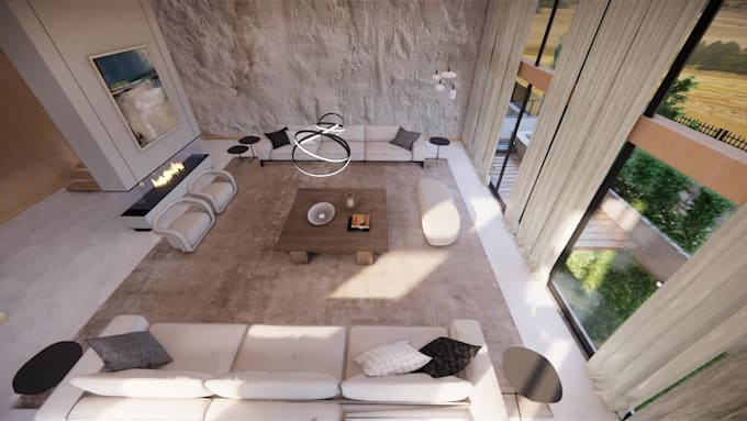 create animation interior design 3d architectural rendering