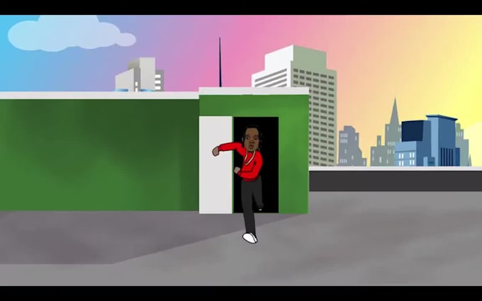 2d music video, 2d cartoon cover art, 2d cartoon animation, single ...