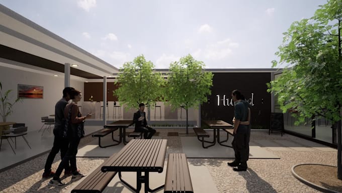 create a 3d exterior and interior with animated videos