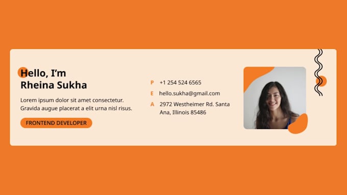 design or code clickable HTML email signature