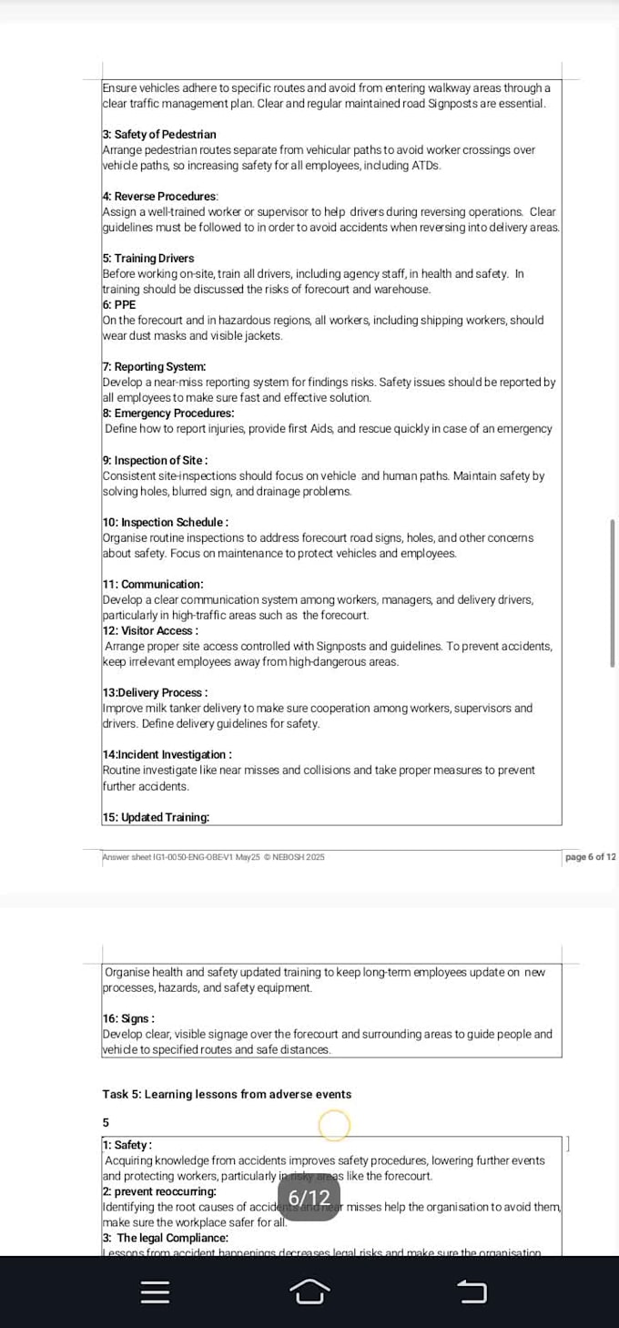 do ig1 paper and ig2 risk assessment