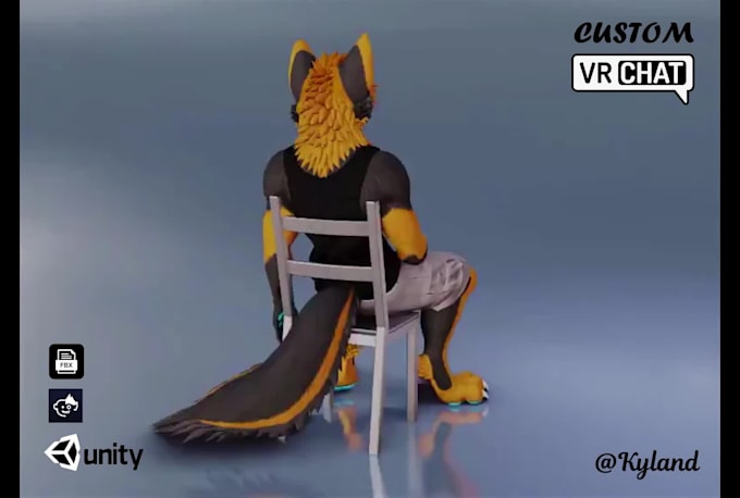 do custom 3d vrchat avatar, vrc furry nsfw model toggles and facial expressions