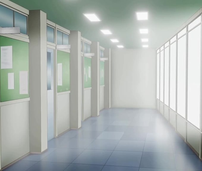 make 3d anime background and visualization
