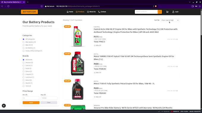 do web development with next and node