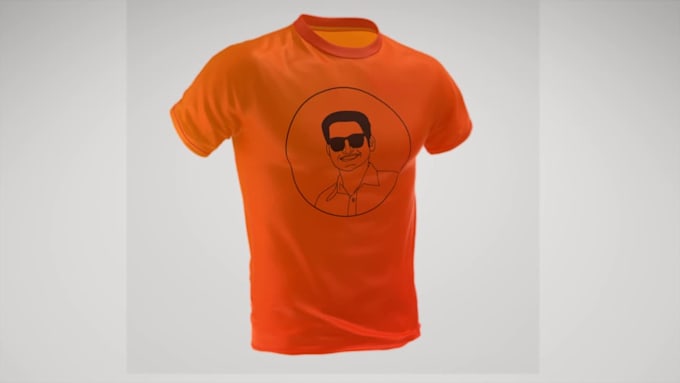 make a 3d t shirt mockup video