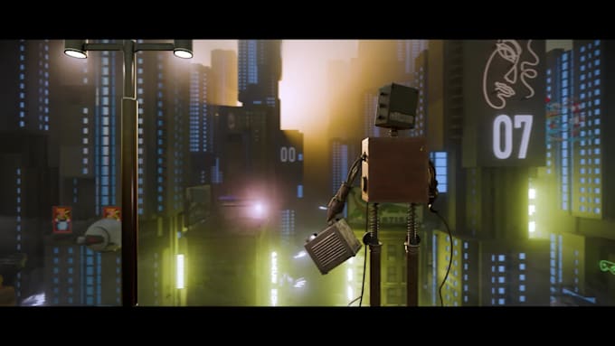 create 3d environment concept art and animation