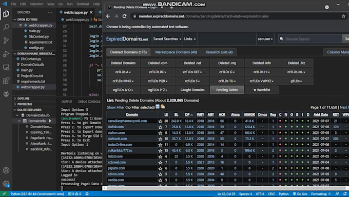 use python for web scrapping, automation or google colabs