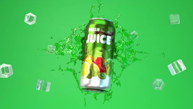 do unique 3d beverages for can, label design, juice drink, packaging design,logo