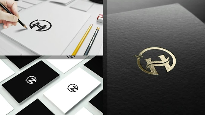 design elegant, luxurious, modern initial logo