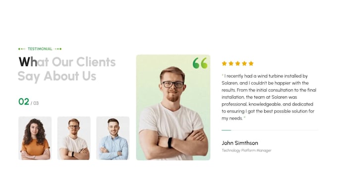 design a professional services website