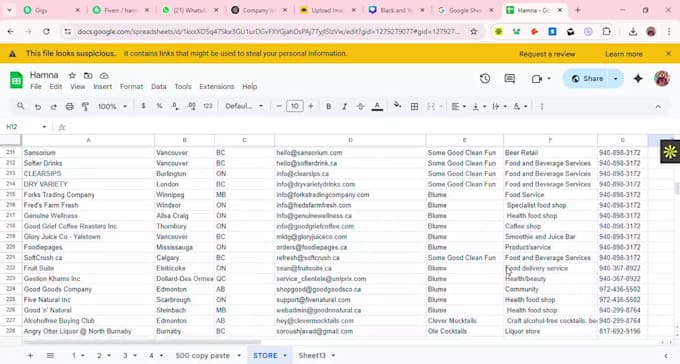 do targeted company information research