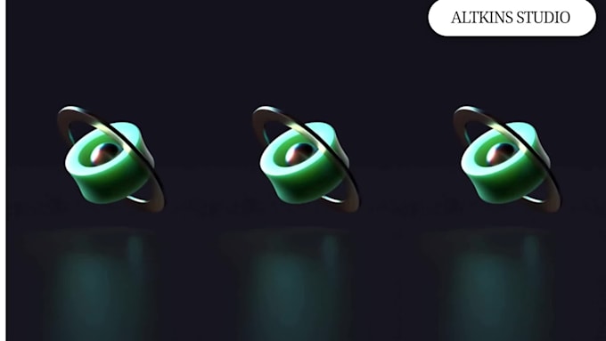 create a professional 4k custom 3d animation logo