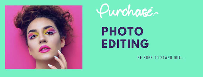 do photo touch ups and background editing