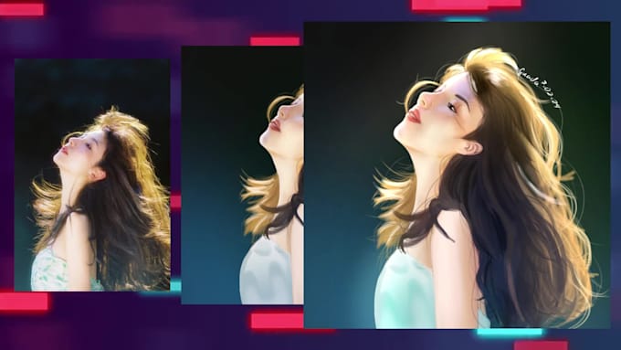 create dreamy semi realistic art with dramatic lighting
