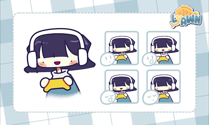 create chibi pngtuber vtuber model quick 24 hours
