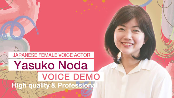 record a professional japanese female voice over