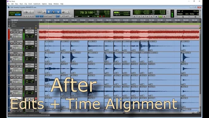 professionally edit and align your drum tracks
