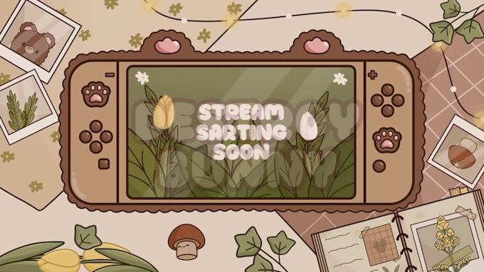 design animated cute overlays for your stream on the twitch