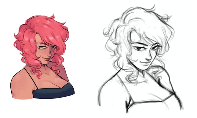 draw anime portrait for you