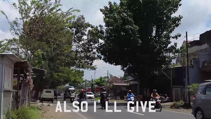 record street walk video of indonesia
