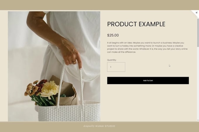 design stylish squarespace website for modern brand