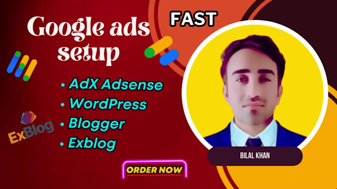 do fast google adx and adsense ads setup quickly for wordpress, blogger exblog