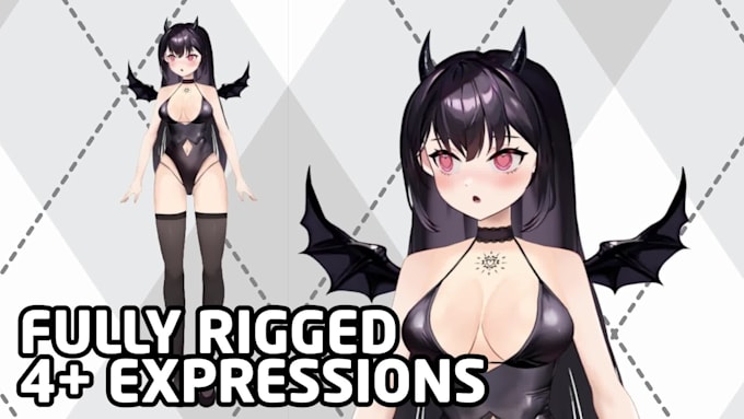 fully design and rig anime vtuber character, live2d