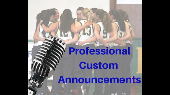 record a sports team pa announcement