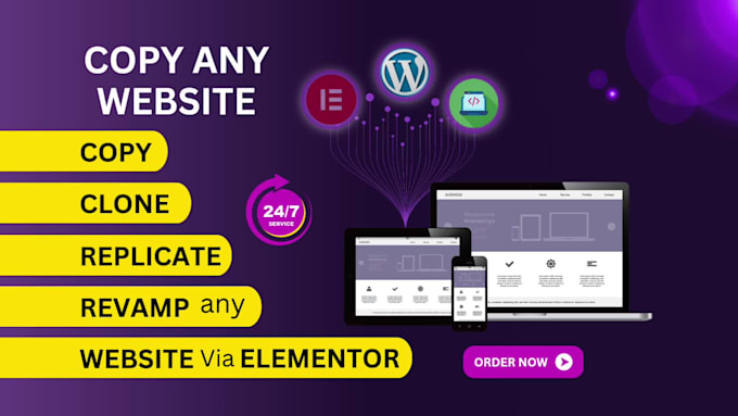 clone, copy, or duplicate any website into wordpress