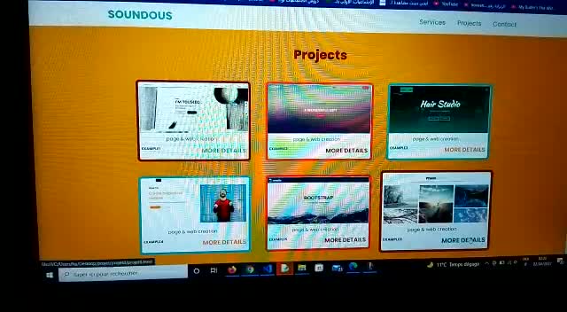 creat websites using html css javascript