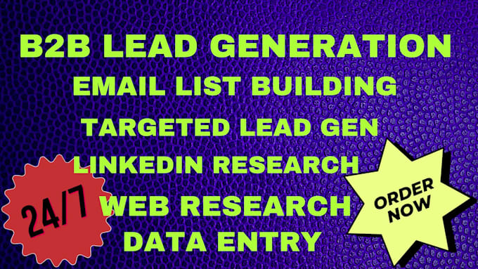 do b2b lead generation and linkedin lead generation for you