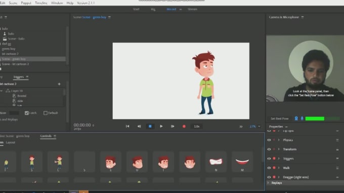 Create Professional 2d Puppet In Adobe Character Animator By Visualdraw