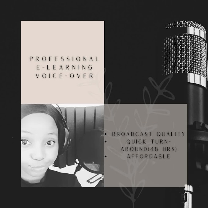 record a professional english elearning voice over