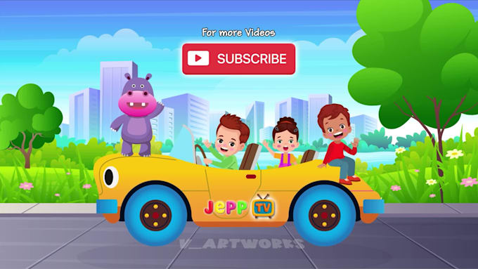 make kids logo intro for youtube channel
