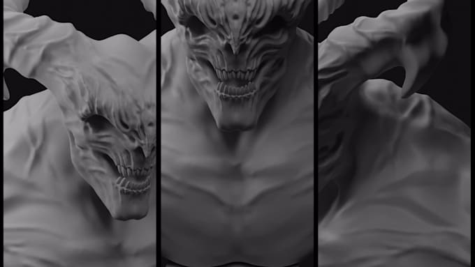 sculpt 3d model for 3d printing and rendering