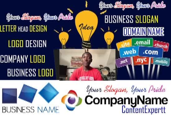 brainstorm  business names, slogans,domain name