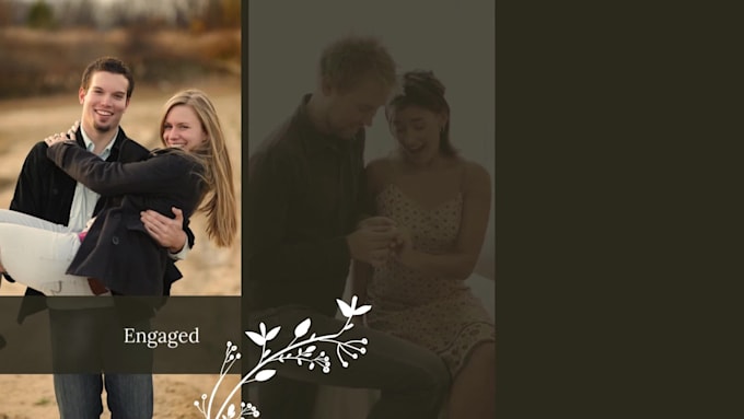make a trendy wedding slideshow for you
