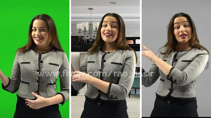 remove the green screen background from the video or photo