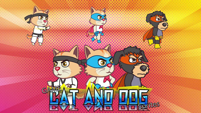 design 2d sprites animation and character design