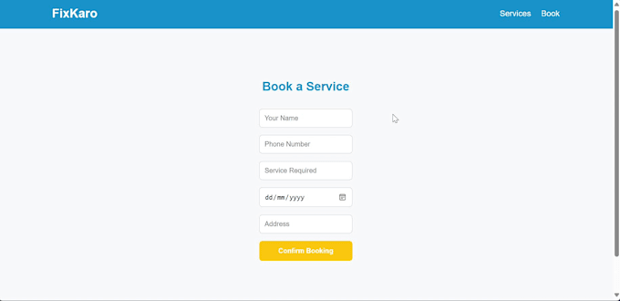 design responsive front end using HTML, CSS, javascript or react