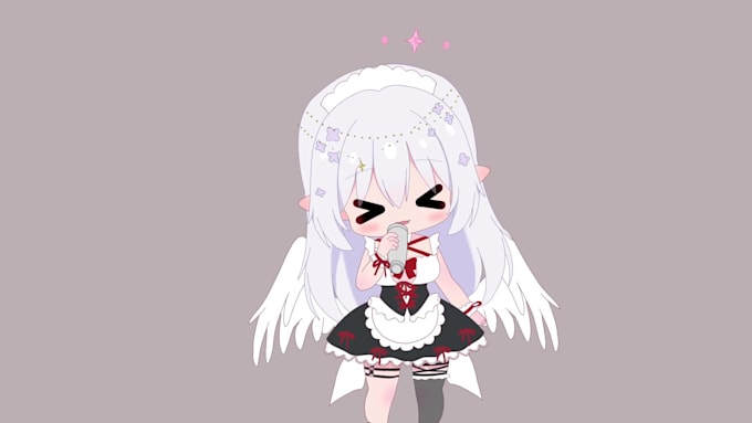 draw and rig your live2d chibi vtuber model