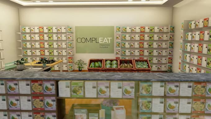design and render your 3d retail stores,walkthrough