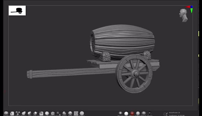 sculpt high quality 3d model for 3d printing