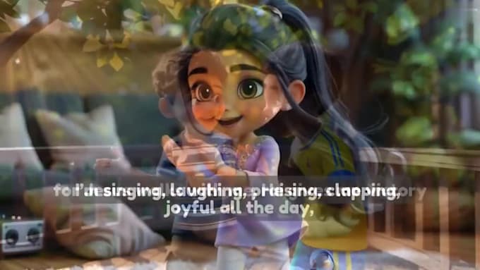 do 3d ai animation, ai music video, ai kids animation, ai cartoon animation,