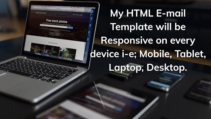 design a responsive HTML email template or newsletter